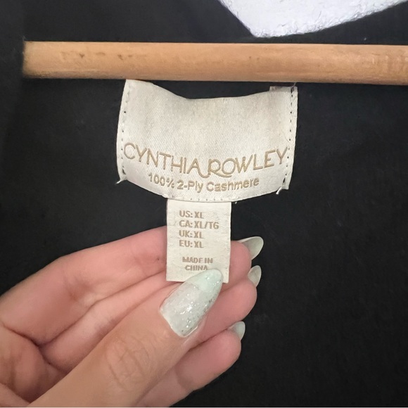 Cynthia Rowley Cashmere Hooded Cardigan - Picture 4 of 5